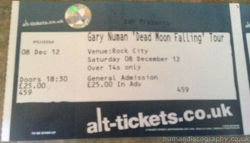 Nottingham Ticket 2012